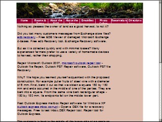 Web site www.andersoncreekinn.com, Anderson Creek Inn