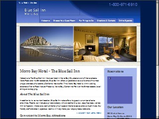 Web site www.bluesailinn.com, Blue Sail Inn