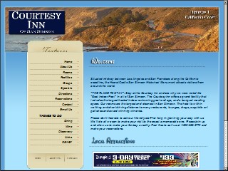 Web site www.courtesyinns.com, Courtesy Inn of San Simeon