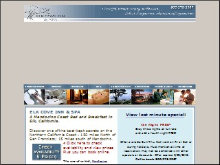 Web site www.elkcoveinn.com, Elk Cove Inn