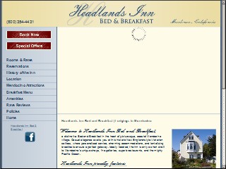 Web site www.headlandsinn.com, Headlands Inn Bed & Breakfast
