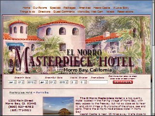 Web site www.masterpiecemotels.com, El Morro Masterpiece Motels