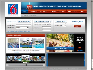 Web site www.motel6.com, Motel 6