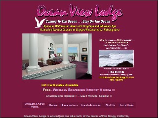 Web site www.oceanviewlodging.com, Ocean View Lodge