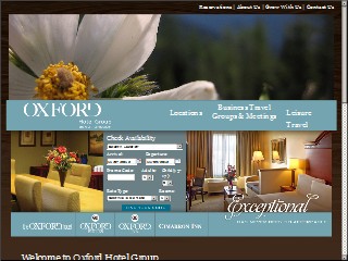 Web site www.oxfordsuites.com, Oxford Suites Pismo Beach