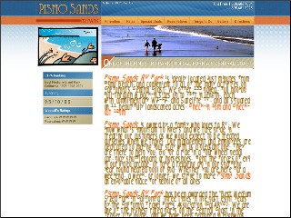 Web site www.pismosands.com, Pismo Sands RV Resort