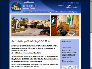 Web site www.royaloakhotel.com, Best Western Royal Oak Hotel