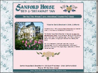 Web site www.sanfordhouse.com, Sanford House
