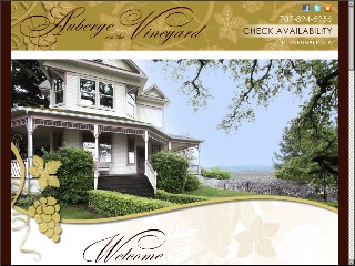 Web site www.shelford.com, Auberge on the Vineyard