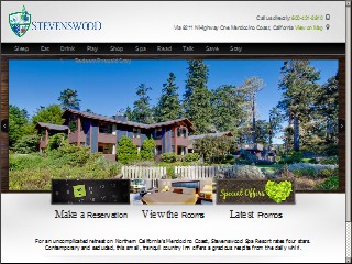 Web site www.stevenswood.com, Stevenswood Restaurant
