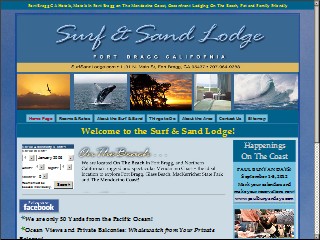 Web site www.surfsandlodge.com, Surf and Sand Lodge