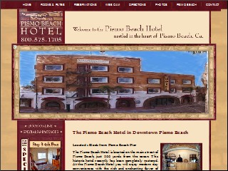 Web site www.thepismobeachhotel.com, Pismo Beach Hotel