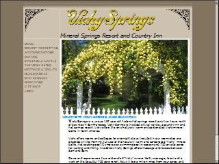 Web site www.vichysprings.com, Vichy Springs Resort and Inn