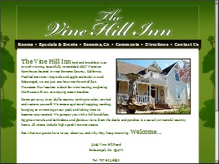 Web site www.vine-hill-inn.com, Vine Hill Inn