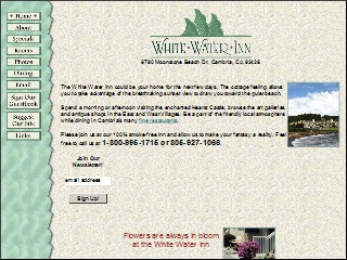 Web site www.whitewaterinn.com, White Water Inn